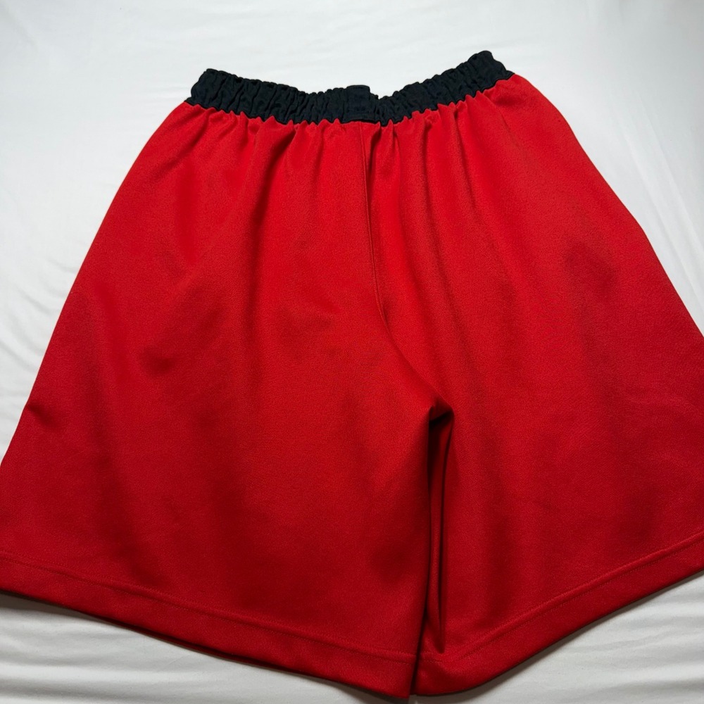 Nike Dri-FIT Basketball Shorts Mens XXL Red Black Zipper Pockets Athletic Gym - Picture 10 of 11